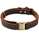 Energinox Adjustable Upper Layer of Cowhide Buckle Animals Pet ID Tags Genuine Luxury Dog Collar