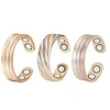 Wollet Magnetic Copper Ring Arthritis Women Pure Copper Rings for Women Adjustable Health with 3PCS Magnets