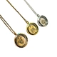 Energinox Pet relative Cremation Jewelry Personalized Circle shape can open Pendant Stainless Steel Urn Necklace
