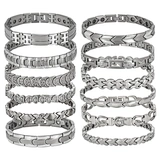 Energinox Inlaid with Tourmaline Infrared Germanium Magnets Semi-finished Titanium Bracelets