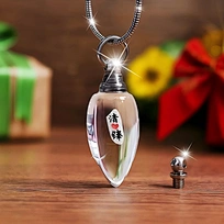 Energinox Personalized Perfume Essential Oil  Micro-engraved Name on Rice Bottle DIY Charms for Jewelry Making