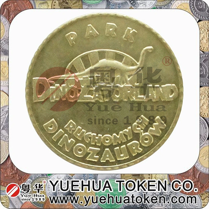 Custom cheap fashion metal replica 3D coins fake gold coin