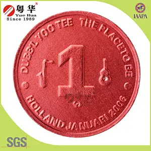 2016 years High quality metal custom made souvenir aluminium metal token