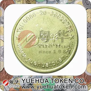 Slot Arcade Gold Color Brass Token