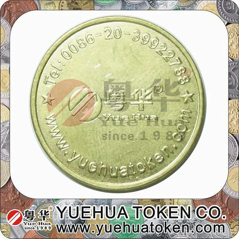 Slot Arcade Gold Color Brass Token