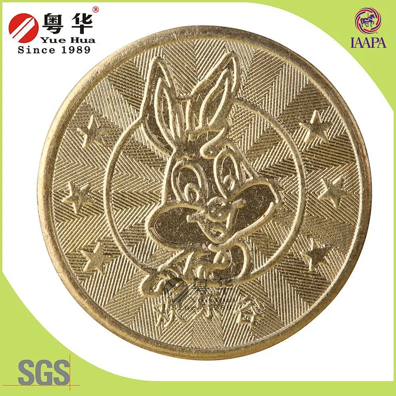 Cheap promotional custom metal fake gold coins