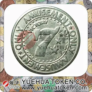 Low price metal keychain custom game tokens coins