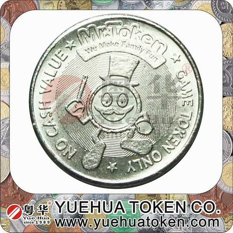 24X1.85mm brass token Amusement game token coins game machine token