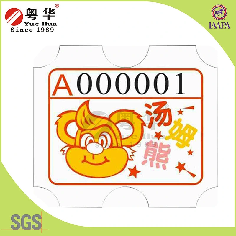 Factory Direct Price 180g two side printing Custom cheaper games ticket Printing Redemption arcade tickets for arcade games