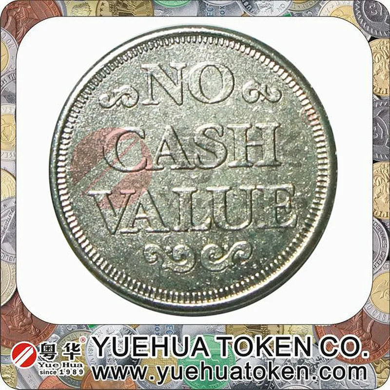Pinball machines Silver Color Brass Token