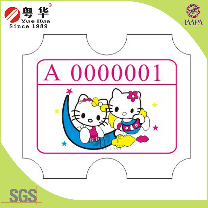 Custom cheaper 180g amusement Redemption ticket for arcade game machine and slot game machine