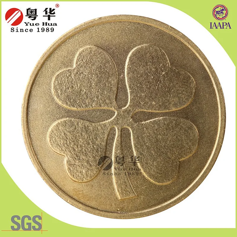 Cheap promotional custom metal fake gold coins