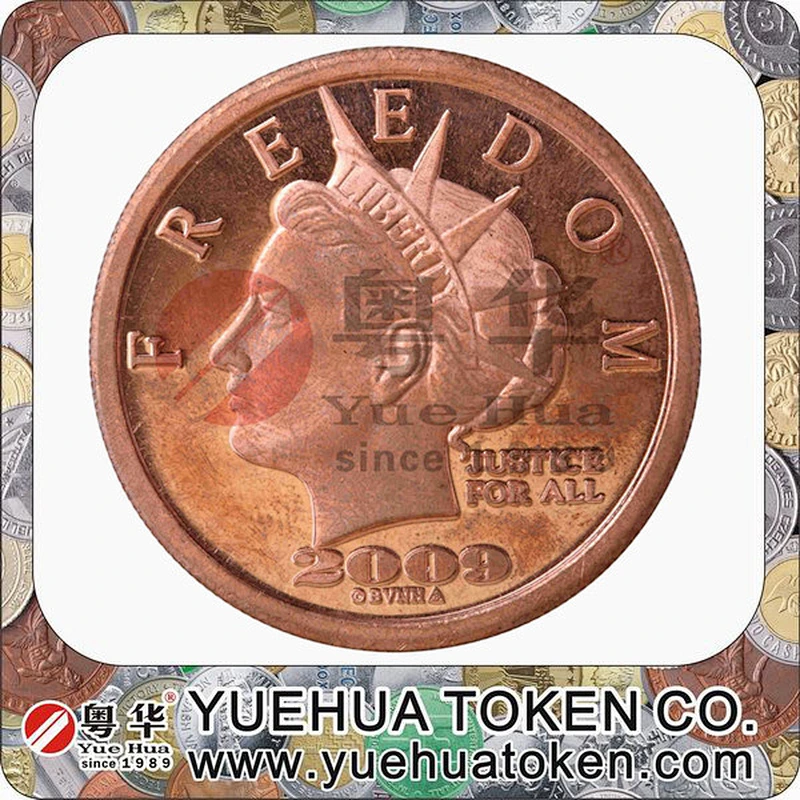 Yuehua Token supply high quality souvenir coins for gifts