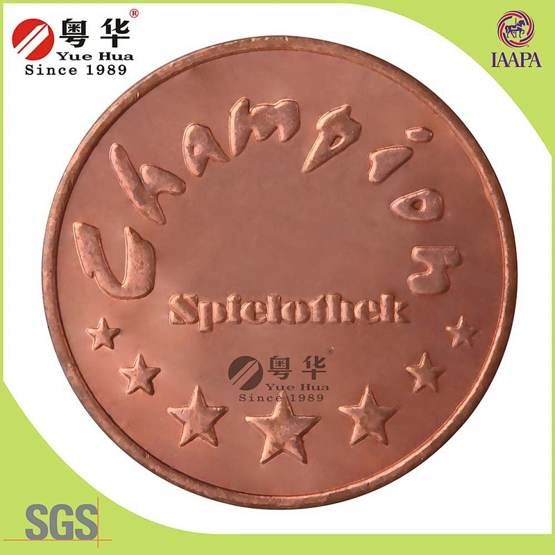 Manufacturer Wholesale Custom Metal Game Token Copy Coin