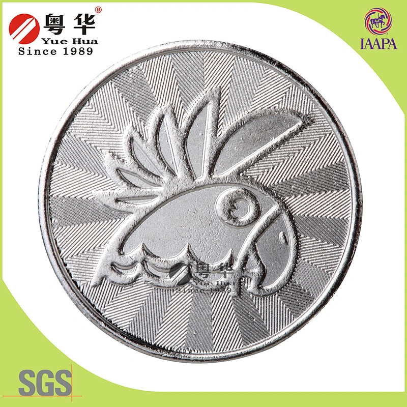 Gift crane claw machine embossed token for claw machine