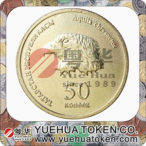 Custom cheap fashion metal replica 3D coins fake gold coin