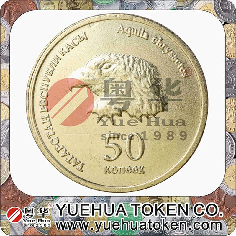 Custom cheap fashion metal replica 3D coins fake gold coin