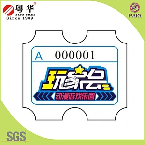 Printing Redemption arcade tickets for arcade games