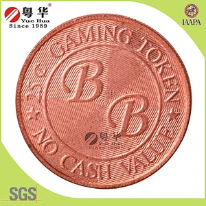Manufacturer Wholesale Custom Metal Game Token Copy Coin