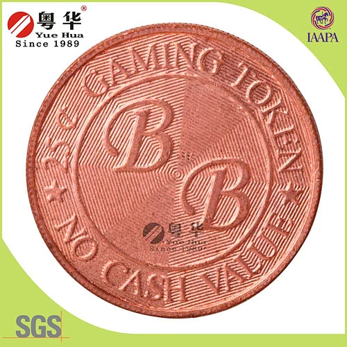 Manufacturer Wholesale Custom Metal Game Token Copy Coin