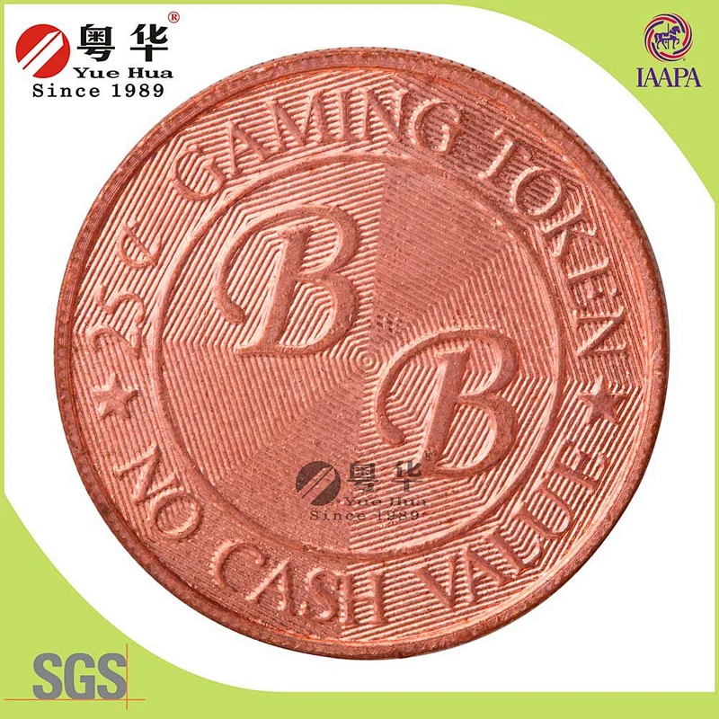 Manufacturer Wholesale Custom Metal Game Token Copy Coin