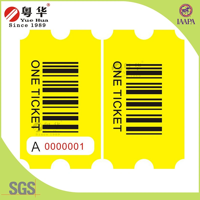 Hot sale 170g double coated art paper amusement game lottery ticket fot lottery machine