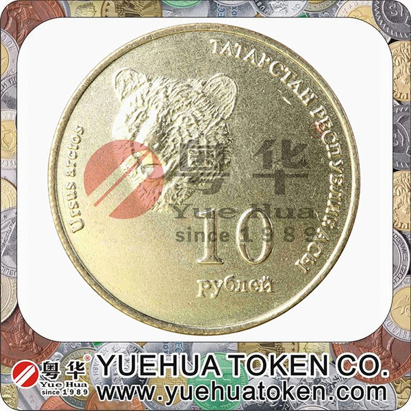 Custom cheap fashion metal replica 3D coins fake gold coin