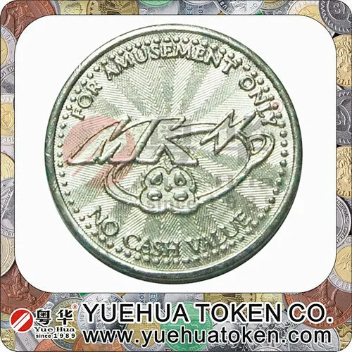 Caddy coin Silver Color Brass Token
