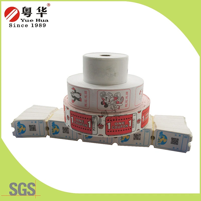 OEM 160g or 180g Redemption ticket/Lottery ticket for Lottery Machine