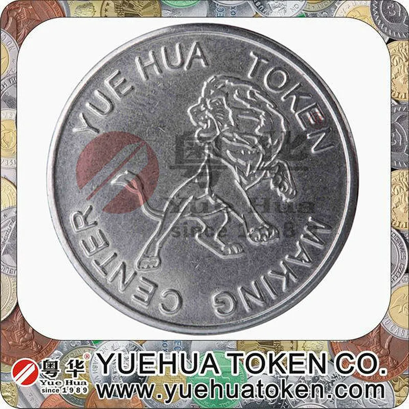 Low price metal keychain custom game tokens coins