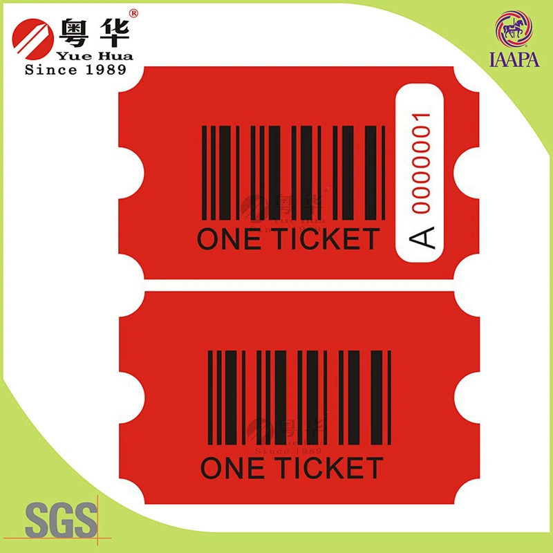 Arcade 170g double coated art paper raffle ticket