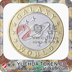 Cheap custom high quality metal brass token coin