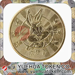 Kiddie ride machines Gold Color Brass Token