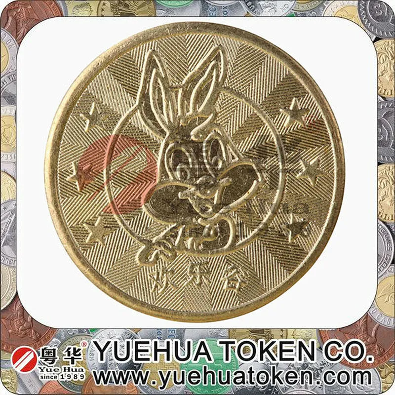 Kiddie ride machines Gold Color Brass Token