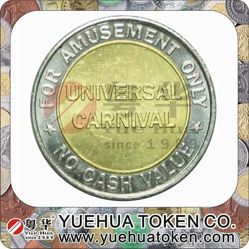 Cheap custom Attractive metal brass token coin