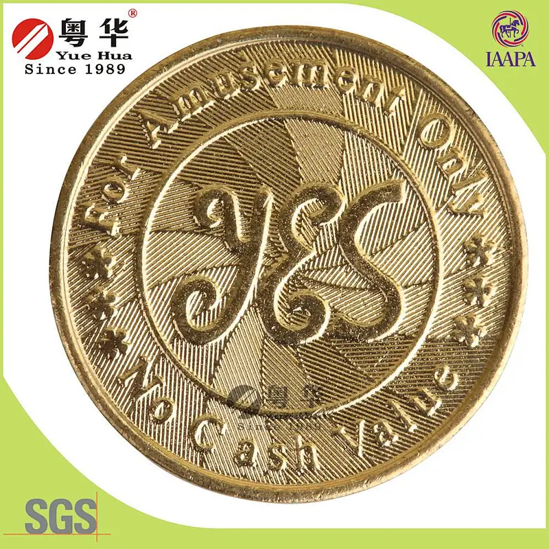 Cheap promotional custom metal fake gold coins
