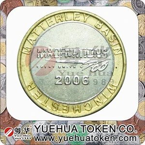 Cheap custom Attractive metal brass token coin