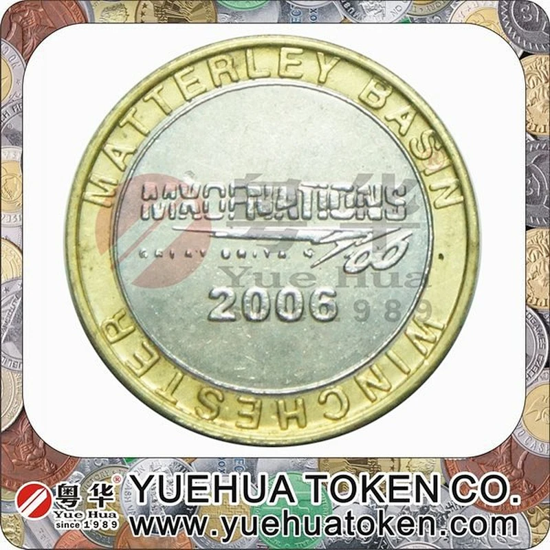 Cheap custom Attractive metal brass token coin