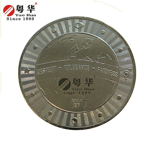 Mechanical coin acceptors Silver Color Brass Token
