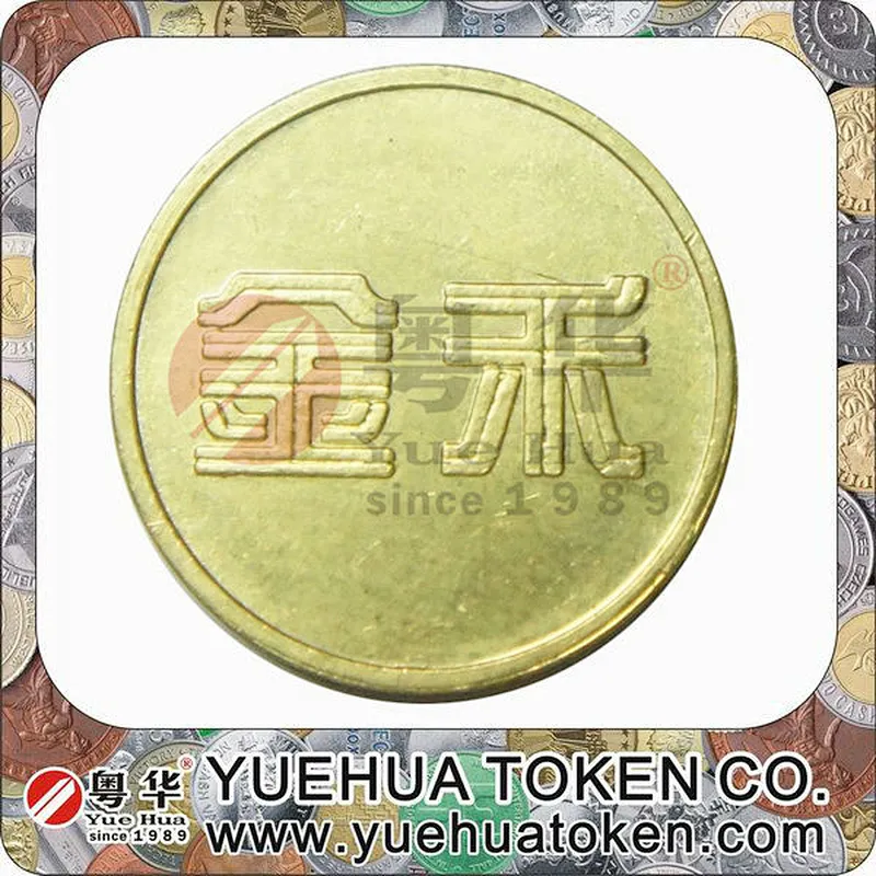 Electronic coin selector Gold Color Brass Token