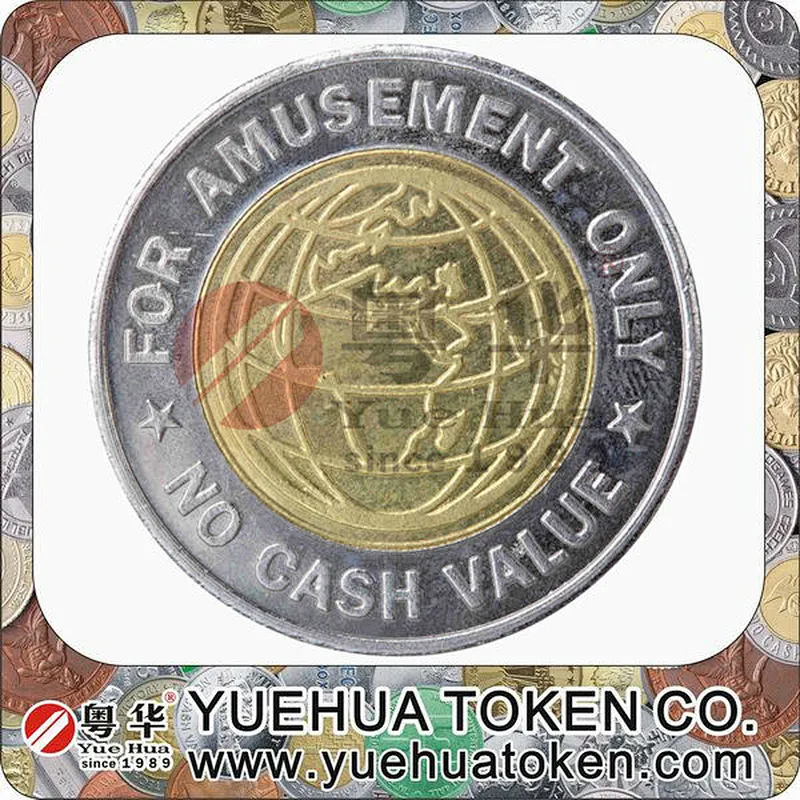 Video arcade 2 Color Brass Token