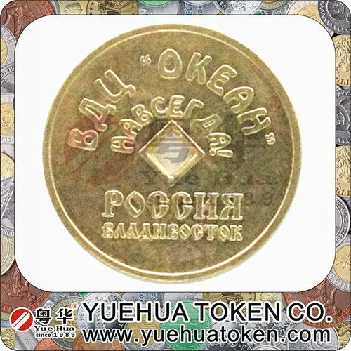 Mid-hole Token with Square Hole