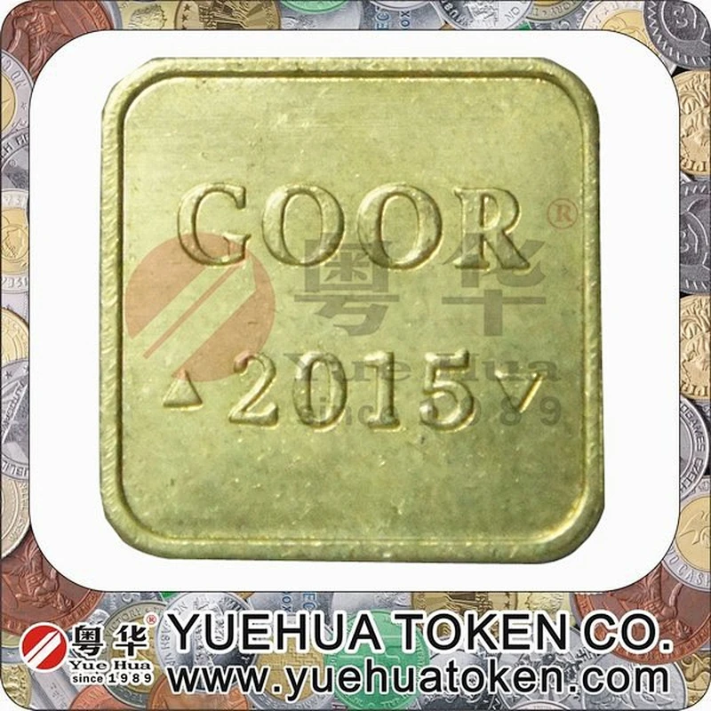 Custom design high quality gold antique brass coin