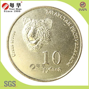 Wholesale metal gold souvenir token for gift