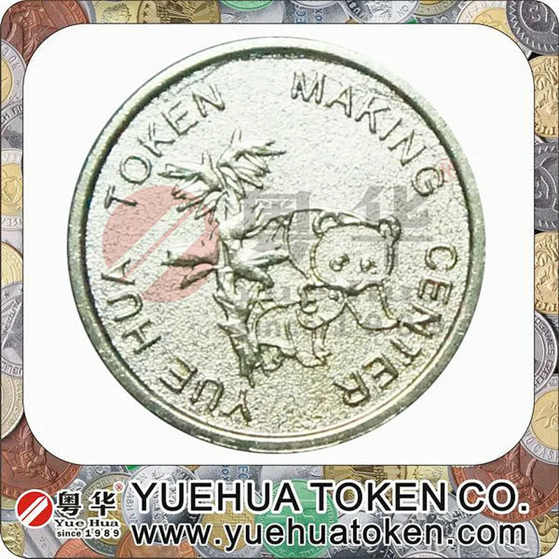 Casino Silver Color Brass Token