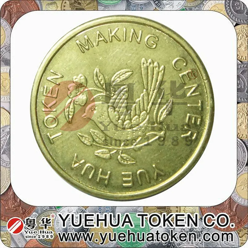 Boxer fighting punch boxing game machine Gold Color Brass Token