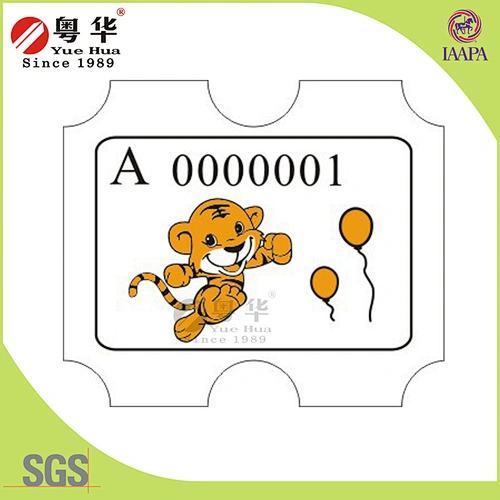 Customized Redemption Ticket for coin operated redemption game machine