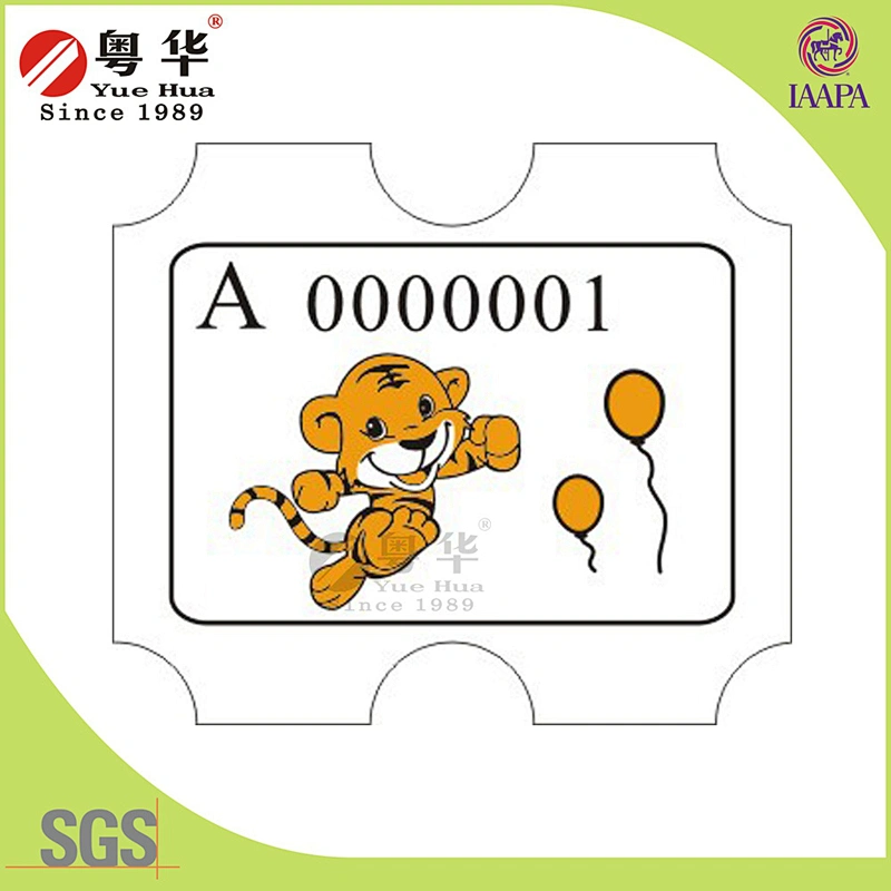 Customized Redemption Ticket for coin operated redemption game machine