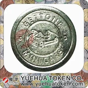Pachislo Slot Machine Silver Color Brass Token