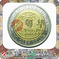 Cheap custom high quality metal brass token coin